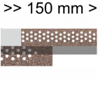 Perforierte Diamant-Separierstreifen mit Lücke